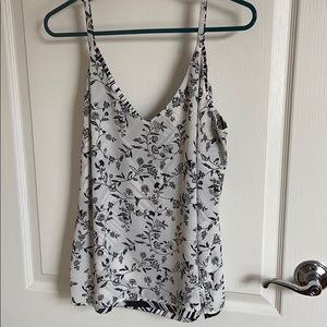 Reversible black and white tank top